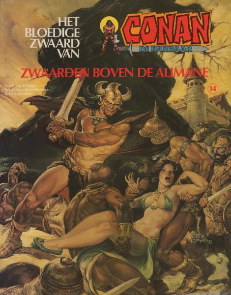 
Het bloedige zwaard van Conan de barbaar 14 Zwaarden boven de Alimane

