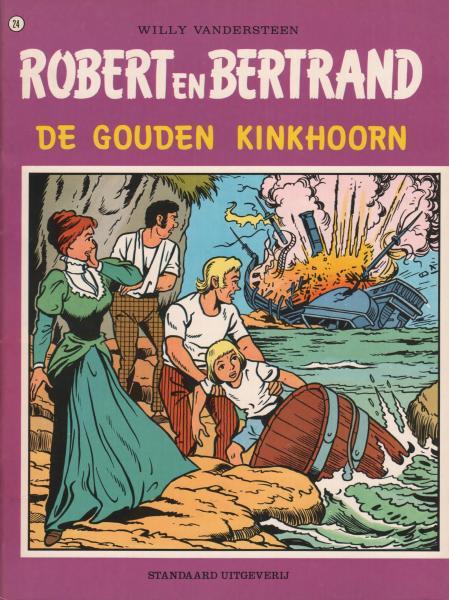 Cover:
Robert en Bertrand 24 De gouden kinkhoorn
