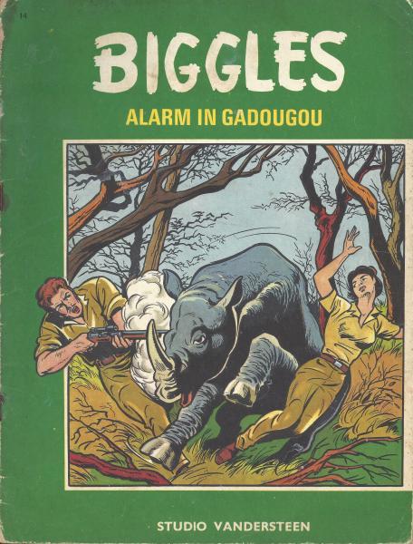 Cover:
Biggles (Studio Vandersteen) 14 Alarm in Gadougou

