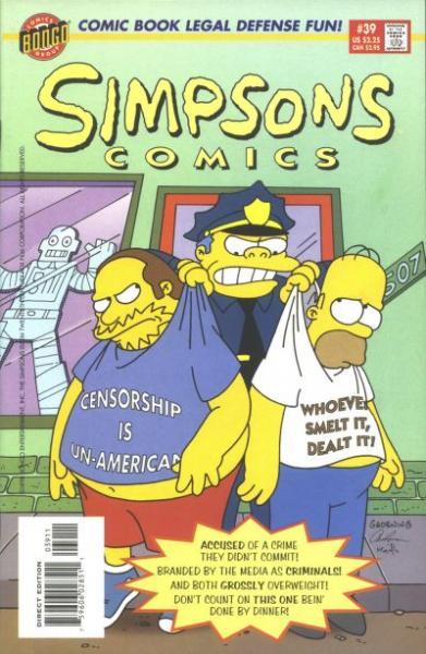 
Simpsons Comics 39 Sense and Censorability
