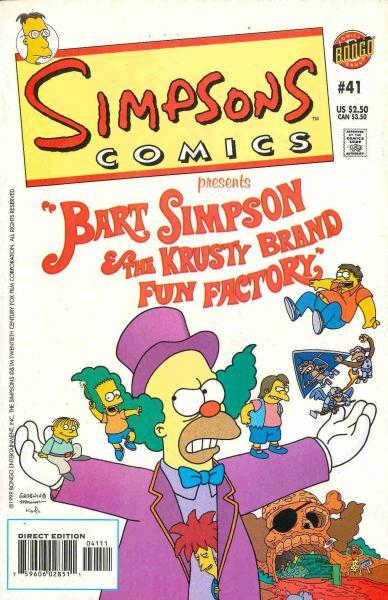 
Simpsons Comics 41 Bart Simpson & the Krusty Brand Fun Factory

