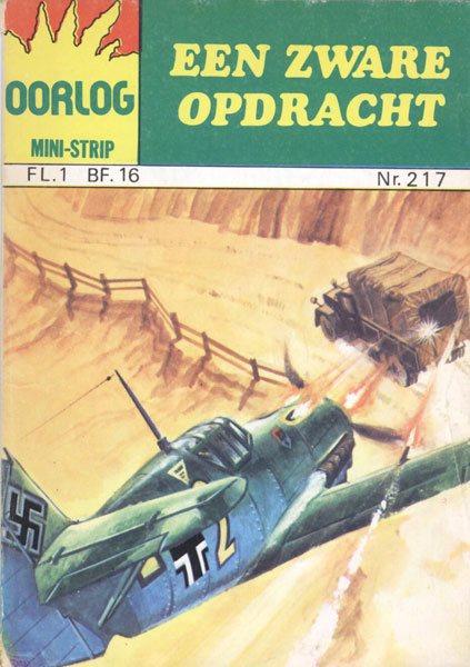 Cover:
Oorlog mini-strip 217 Een zware opdracht
