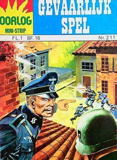 Cover:
Oorlog mini-strip 211 Gevaarlijk spel
