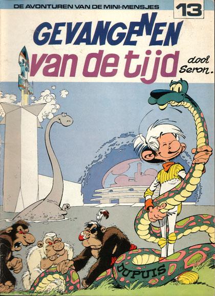 Cover:
De mini-mensjes 13 Gevangenen van de tijd
